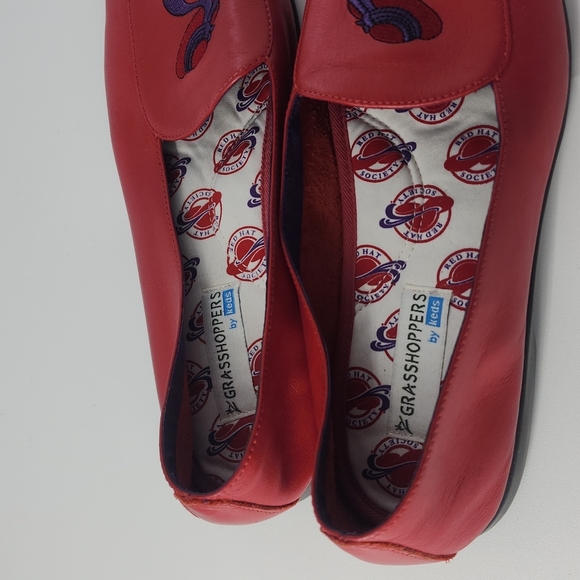 Grasshopper Loafer Red Hat Society Size 6 1/2M - Picture 3 of 6